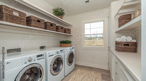 Wallpaper Mural Modern Laundry Room with Bright Natural Light Torontodigital.ca