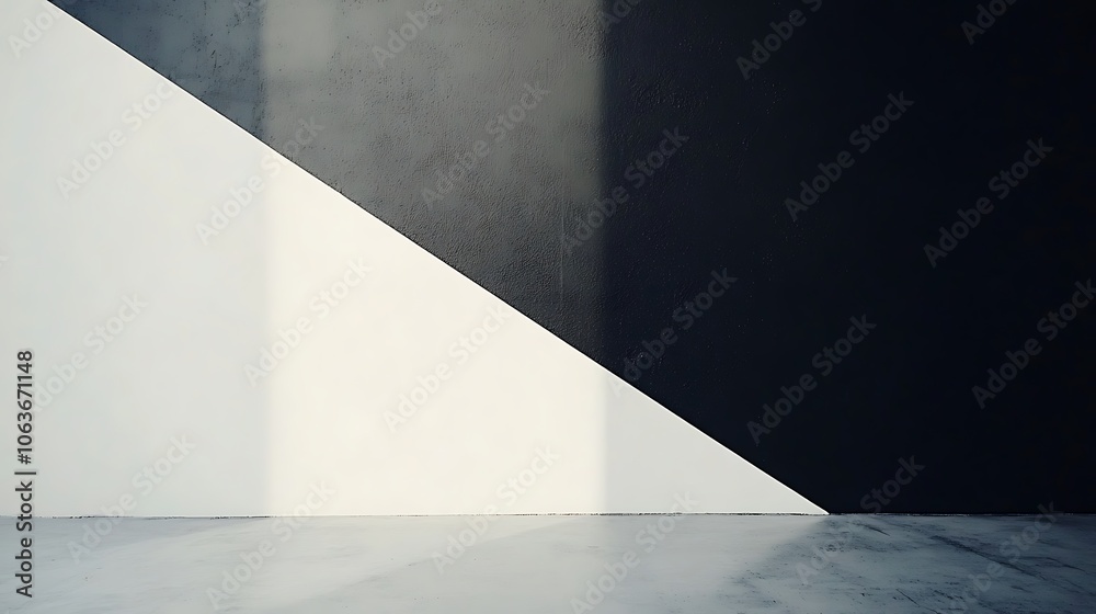 A clean composition featuring a simple white background with a single black diagonal line cutting across, emphasizing sharp contrast and simplicity A clean composition featuring a simple white background with a single black diagonal line cutting across, emphasizing sharp contrast and simplicity