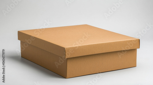 simple and elegant gift box with smooth, brown surface, perfect for various occasions. Its minimalist design enhances anticipation of surprise inside