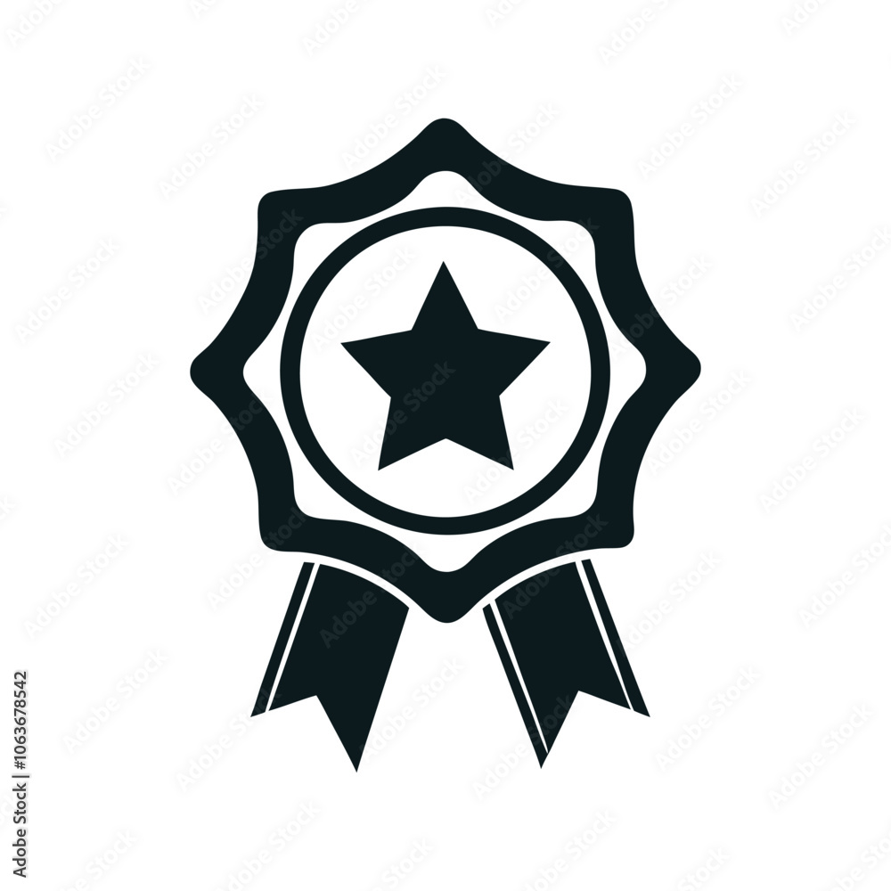 badge silhouette vector design illustration badge silhouette vector design illustration