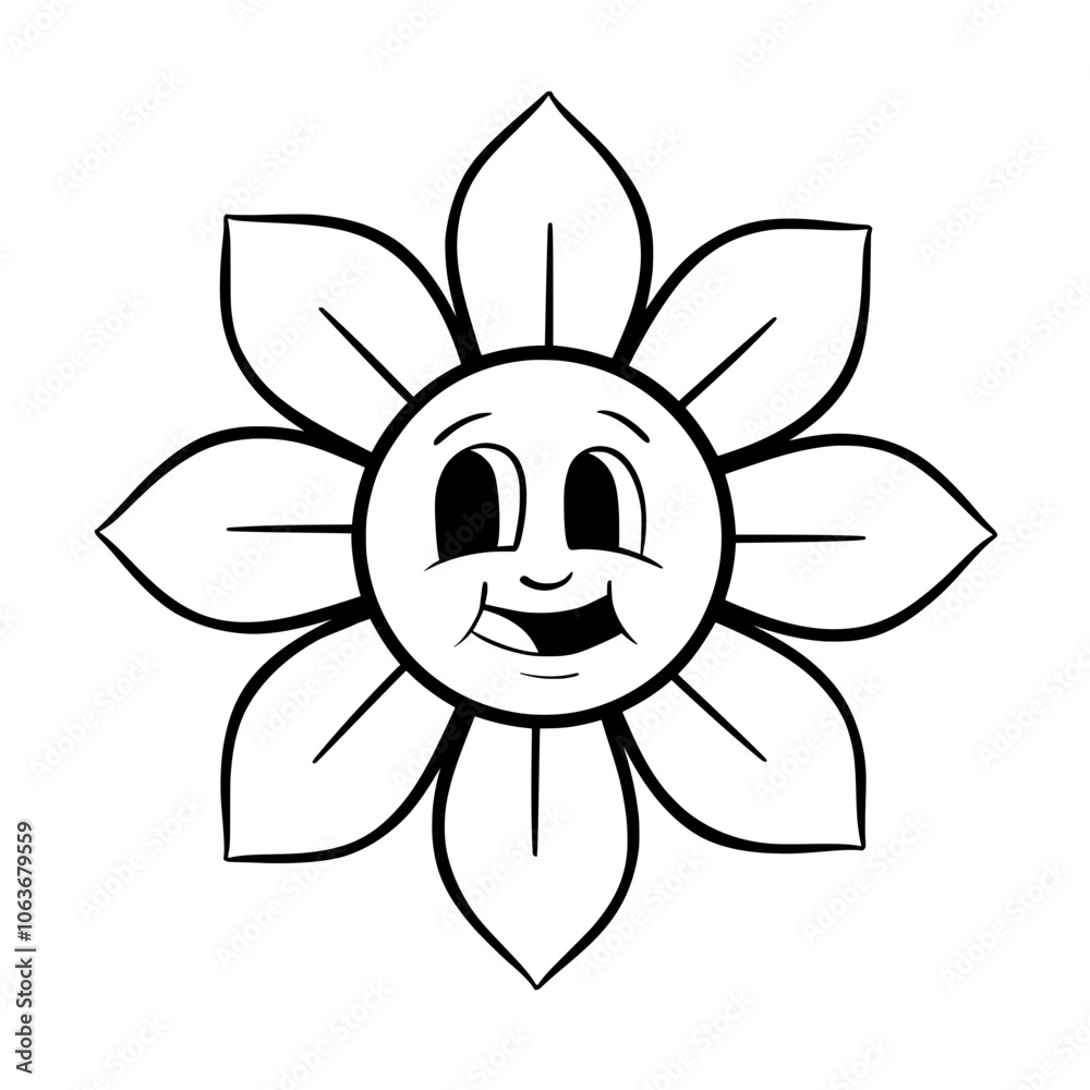 Emotion Groovy hippie outline Emotion Groovy hippie outline