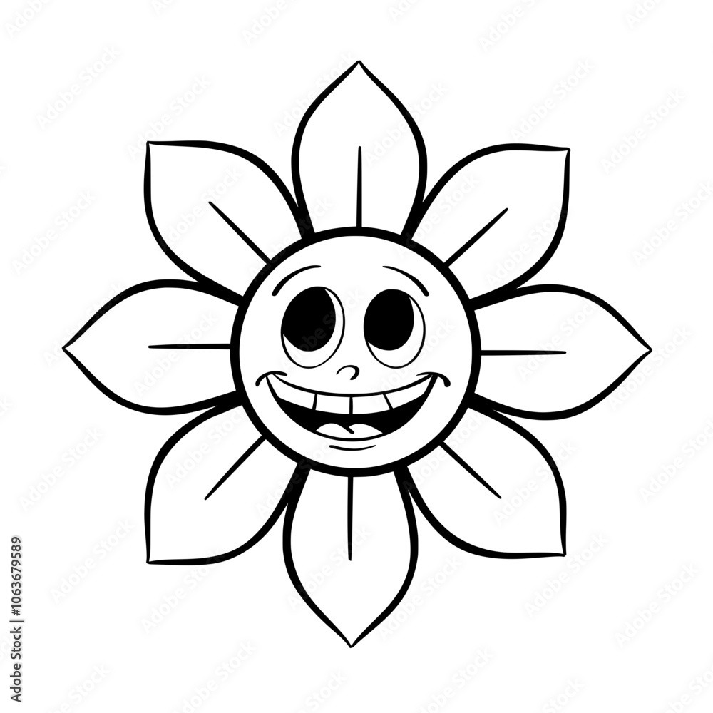 Emotion Groovy hippie outline Emotion Groovy hippie outline