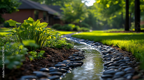 Stream of Water in a Garden...