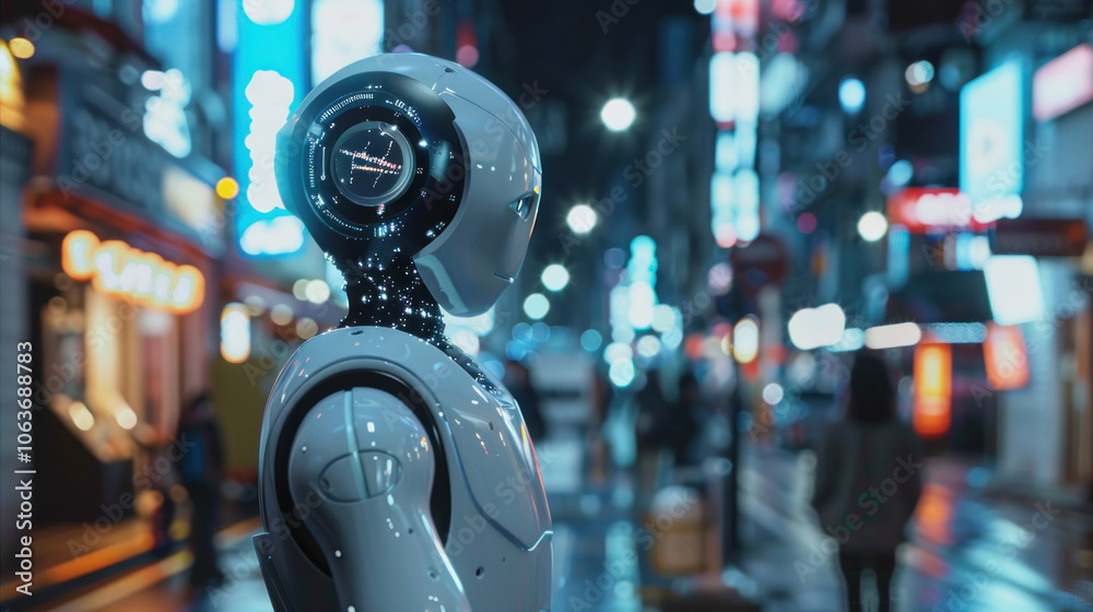 A visual of AI assisting customers with transactions, providing tailored financial solutions and streamlining the banking process.