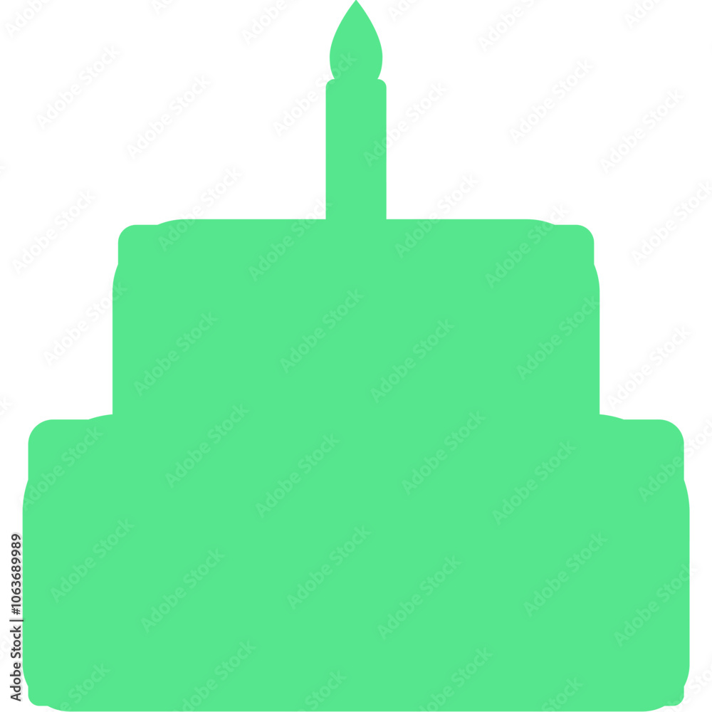Happy birthday single vector icon Happy birthday single vector icon