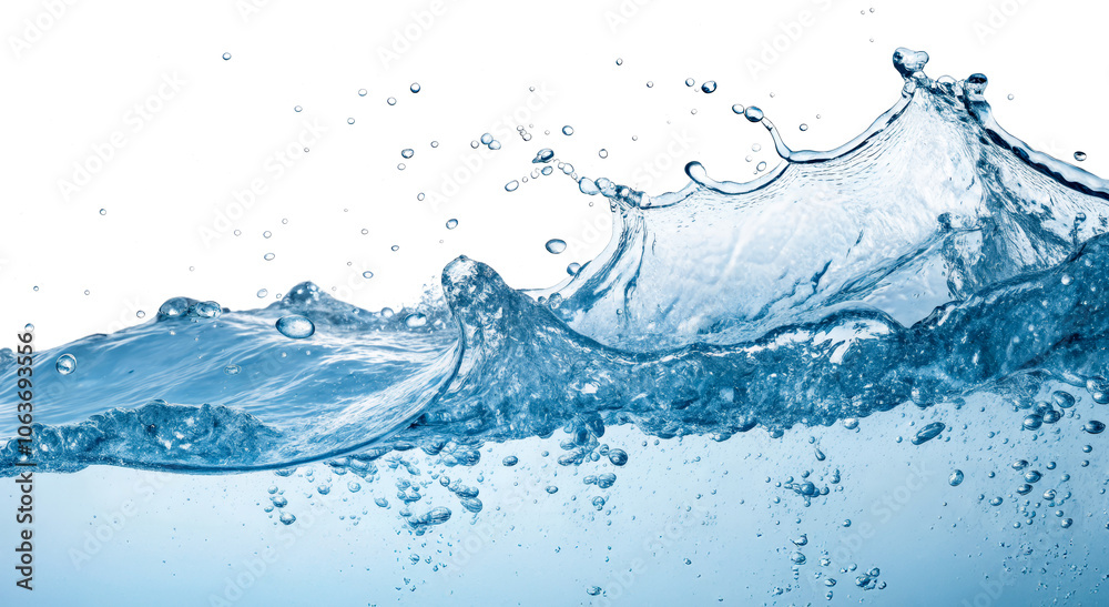 Dynamic Water Wave with Splashing Droplets Dynamic Water Wave with Splashing Droplets