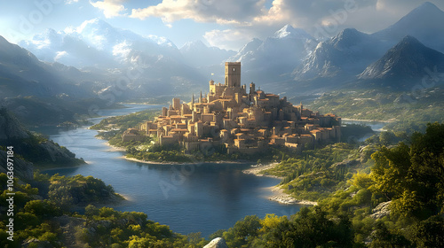 Fantasy Cityscape - Medieva...