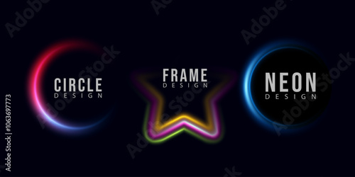 love frame design, abstract circle design