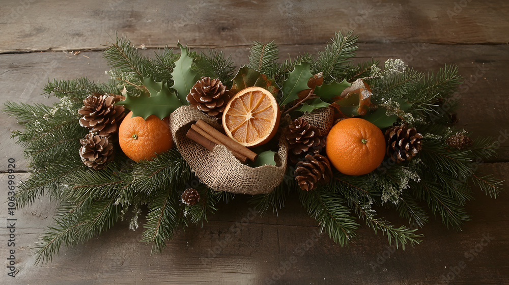 Charming Rustic Wreath with Cinnamon and Natural Elements Charming Rustic Wreath with Cinnamon and Natural Elements