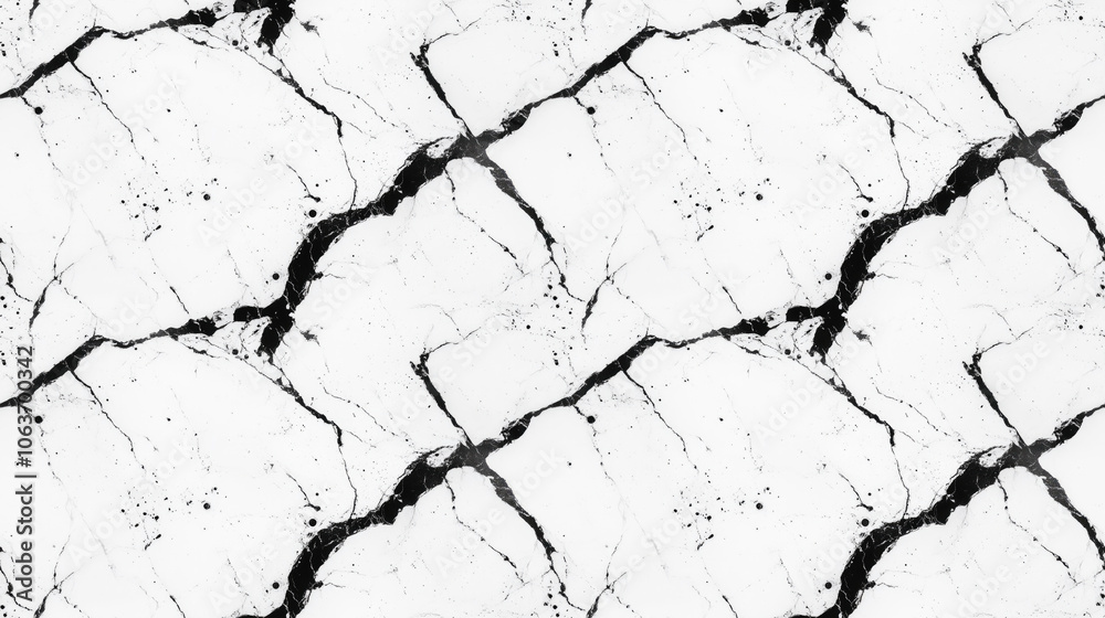 Seamless abstract ink pattern featuring marble style with black strokes on white background ideal for wallpaper and digital design Seamless abstract ink pattern featuring marble style with black strokes on white background ideal for wallpaper and digital design