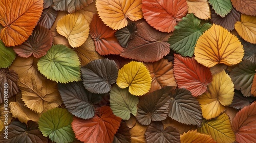 Blurred background of red maple leaves with bokeh effect,atmosphere of autumn wallpaper.