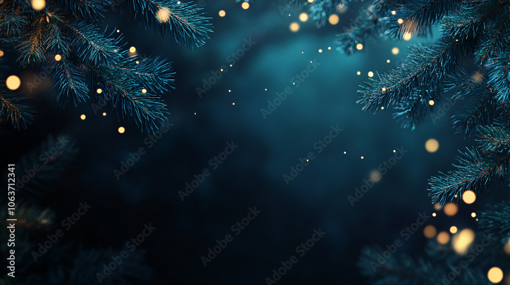 Fototapeta premium christmas tree lights