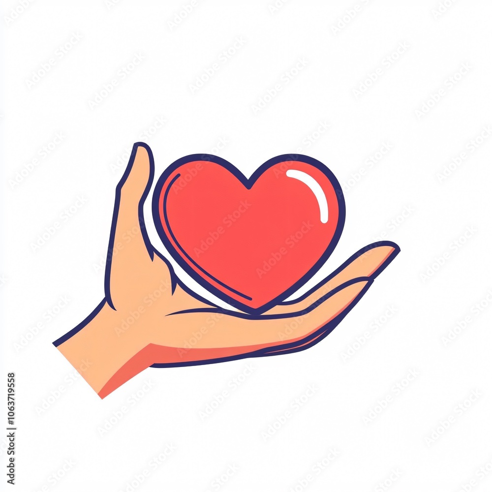 Hand Holding Red Heart Love Care Support Compassion Hand Holding Red Heart Love Care Support Compassion
