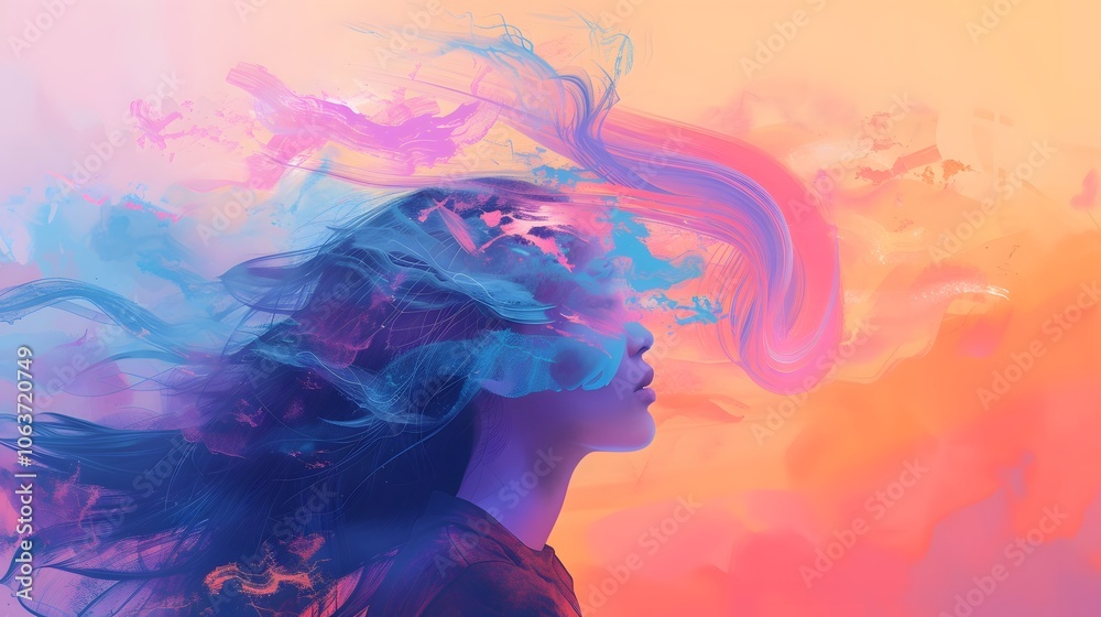 Vibrant Surreal Abstract Digital Dreamscape with Fluid Ethereal Motions Vibrant Surreal Abstract Digital Dreamscape with Fluid Ethereal Motions