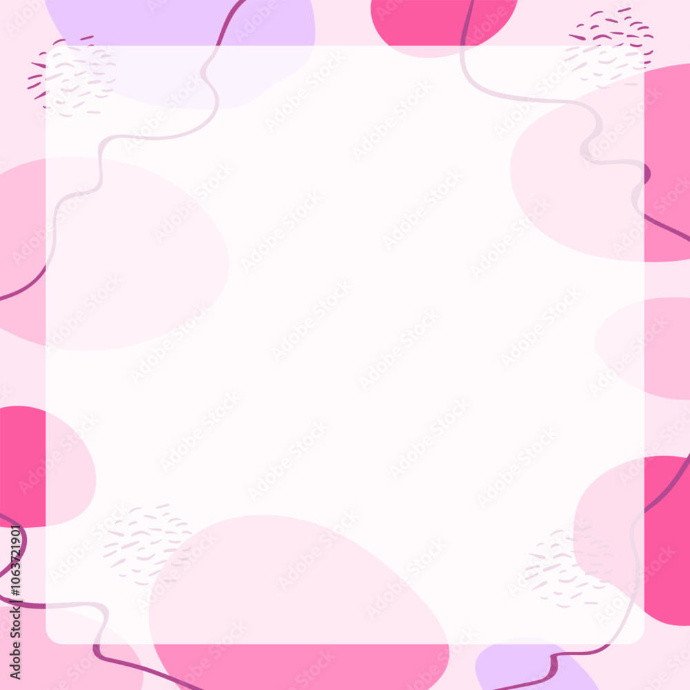 Abstract square background in pastel and vibrant colors with curved lines. Modern geometric Memphis texture. Stock vector illustration in minimalist simple doodle style Abstract square background in pastel and vibrant colors with curved lines. Modern geometric Memphis texture. Stock vector illustration in minimalist simple doodle style