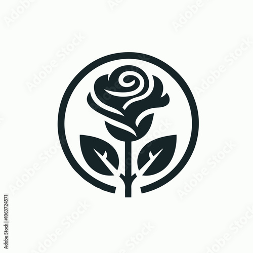rose logo illustration