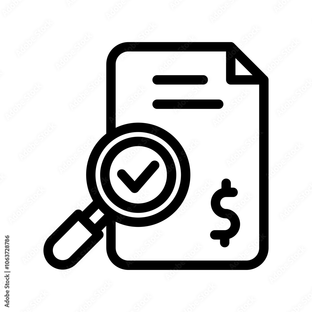 17 audit line icon illustration vector graphic 17 audit line icon illustration vector graphic
