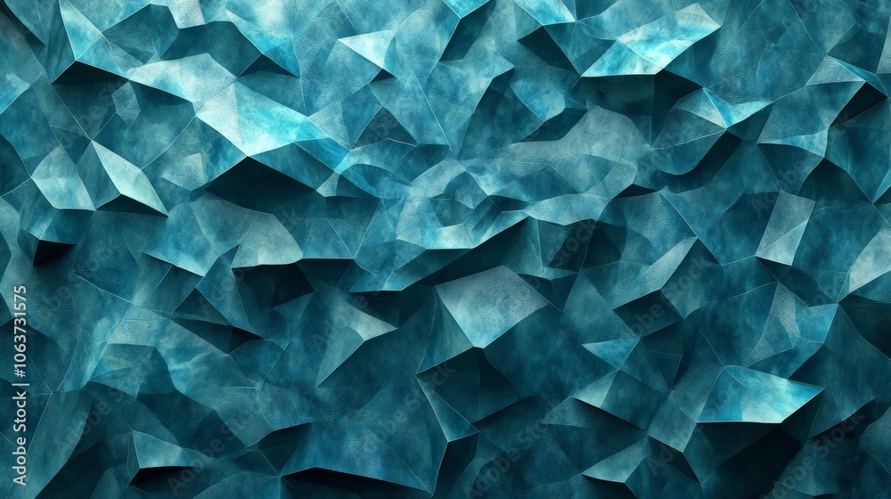 Abstract Geometric Background with Teal Polygonal Texture, Ideal for Modern Websites, App Designs, and Digital Art Projects Abstract Geometric Background with Teal Polygonal Texture, Ideal for Modern Websites, App Designs, and Digital Art Projects