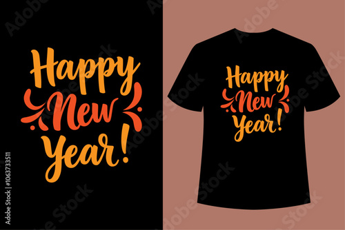 HELLO NEW YEAR - Happy new year t shirt design And svg cut files, New Year Stickers quotes t shirt designs, new year hand lettering typography vector illustration with fireworks symbol ornaments and .