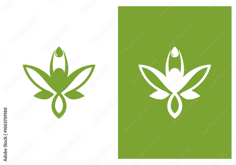 marijuana logo design vector, vector of people and marijuana leaves. marijuana logo design vector, vector of people and marijuana leaves.