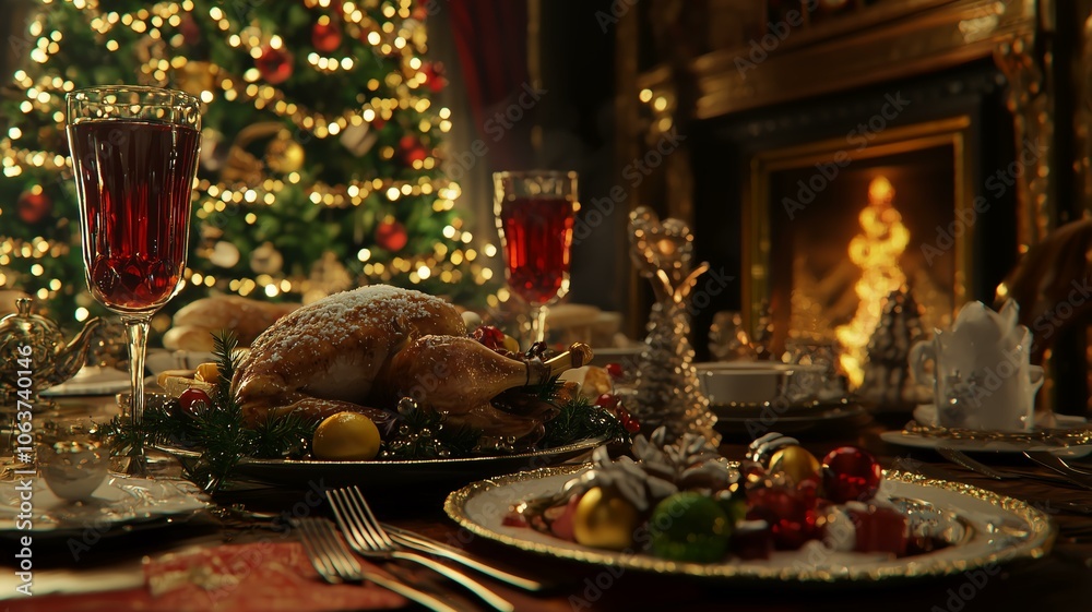 クリスマスの豪華な料理 クリスマスの豪華な料理