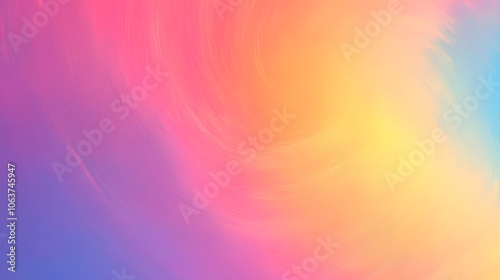 Smooth Radial Gradient Background with Vibrant Rainbow Hues in Cheerful, Festive 4K Ultra-High Quality Design