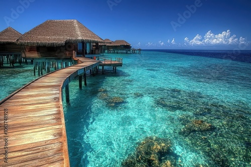 Stunning Maldivian Water Villas with Crystal Blue Water