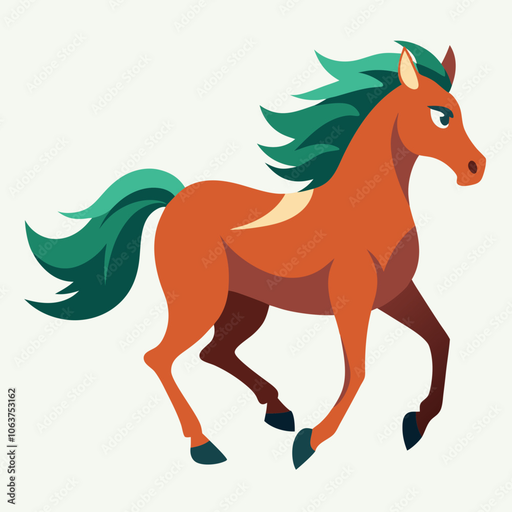horse with ribbon