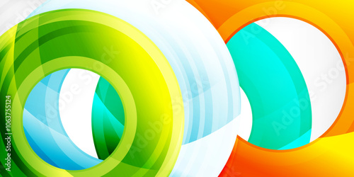 Circles, round elements, ring shapes premium background. Vector Illustration For Wallpaper, Banner, Background, Card, Book Illustration, landing page