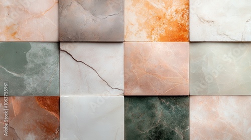 These marble tiles feature light, earthy tones and exhibit a calming aesthetic for modern interiors, blending naturally into minimalist and contemporary designs. photo