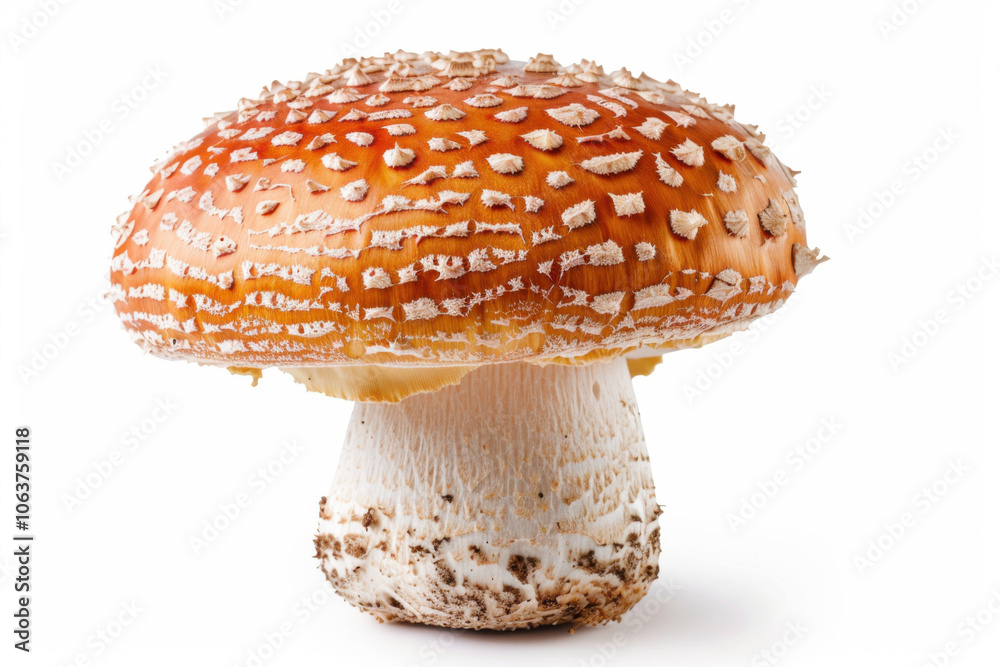 Obraz premium fresh mushroom isolated on white background