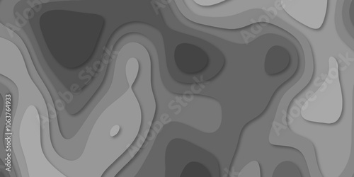 Abstract luxury multicolor modern 3d papercut background. Minimal abstract vector wave carve diamond topography line circle creative topography map circle and wave line smooth multilayer pattern.
