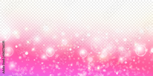 A pink and purple background with stars on a transparent. The stars are scattered throughout the image and the pink and purple colors give the image a dreamy and whimsical feel