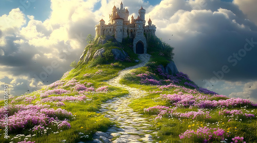 Stone Path Leading to a Fan...