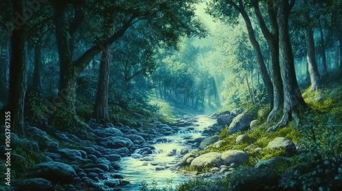 The Forest of Serenity. Seamless looping 4K time lapse video footage