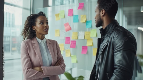 The Business Team Discussion Moment