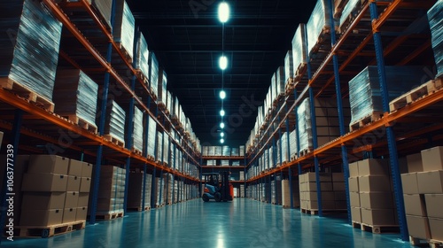 Wallpaper Mural The Warehouse with Shelves Torontodigital.ca