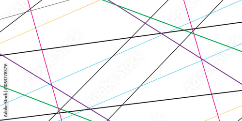 Abstract Colourful geometric Luxury premium line pattern on a transparent background.Vector illustration.
