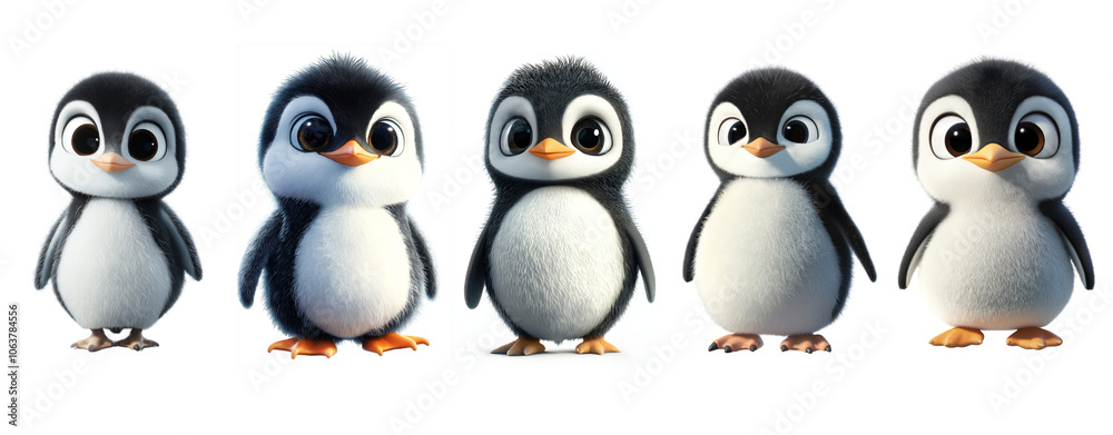 Naklejka premium penguins