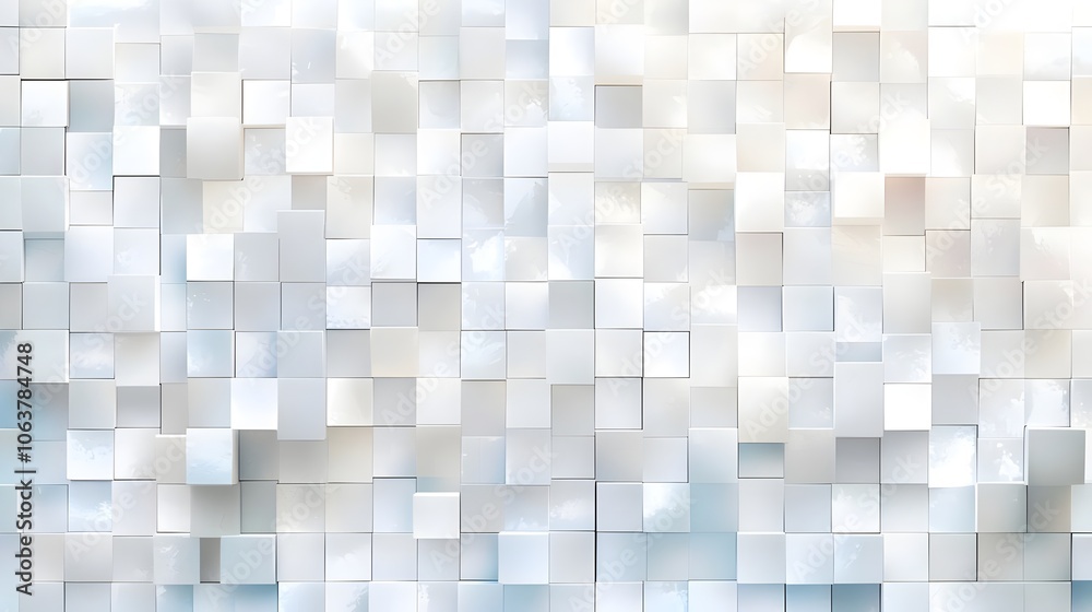 Minimalistic White Cube Blocks with Copy Space Minimalistic White Cube Blocks with Copy Space