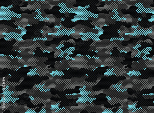 abstract camouflage vector seamless pattern, vector illustration for print