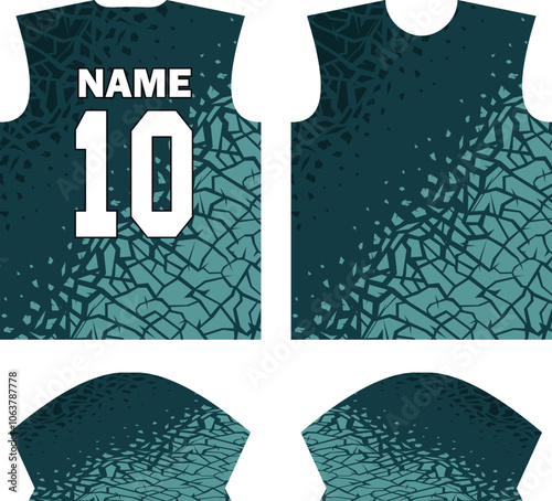 Print Sports shirt jersey design template