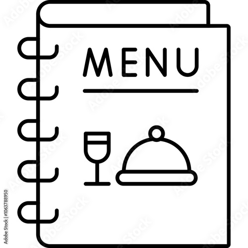 Dinner Menu vector icon