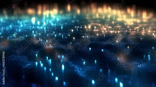 Wallpaper Mural Abstract technology background, electronic brain network, artificial intelligence neural system connections Torontodigital.ca