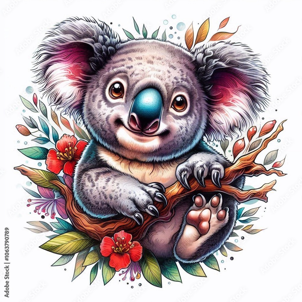 Fototapeta premium Koalabär Tattoo