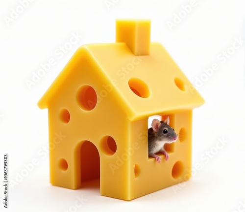 mouse house made of cheese and mouse