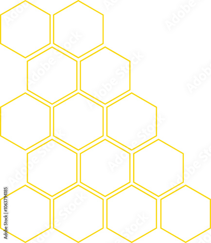 Hexagon Honeycomb Outline