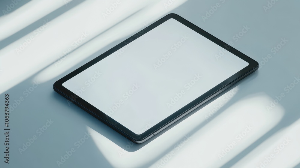 The Tablet with Blank Screen The Tablet with Blank Screen