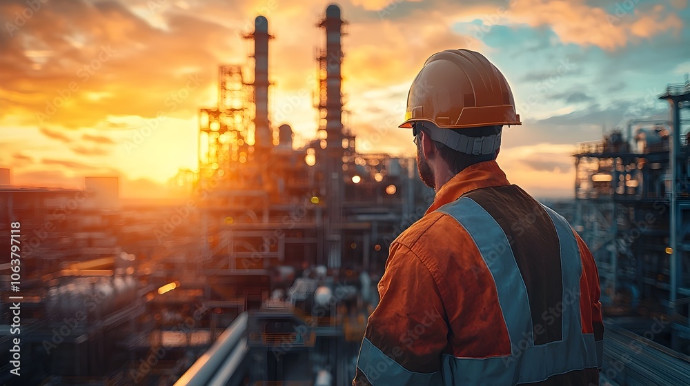 Team of workers in safety gear performing a safety drill on an offshore energy platform highlighting the importance of teamwork and risk mitigation in the industry