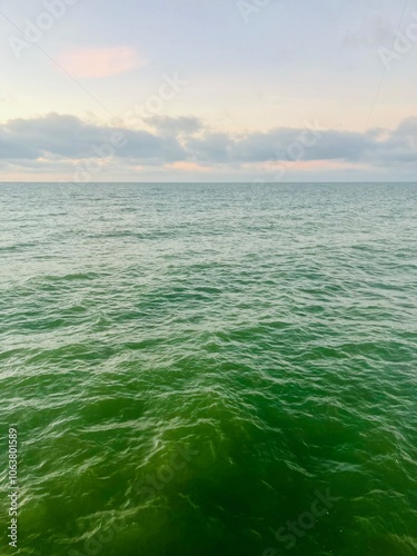 green sea water surface, seascape background